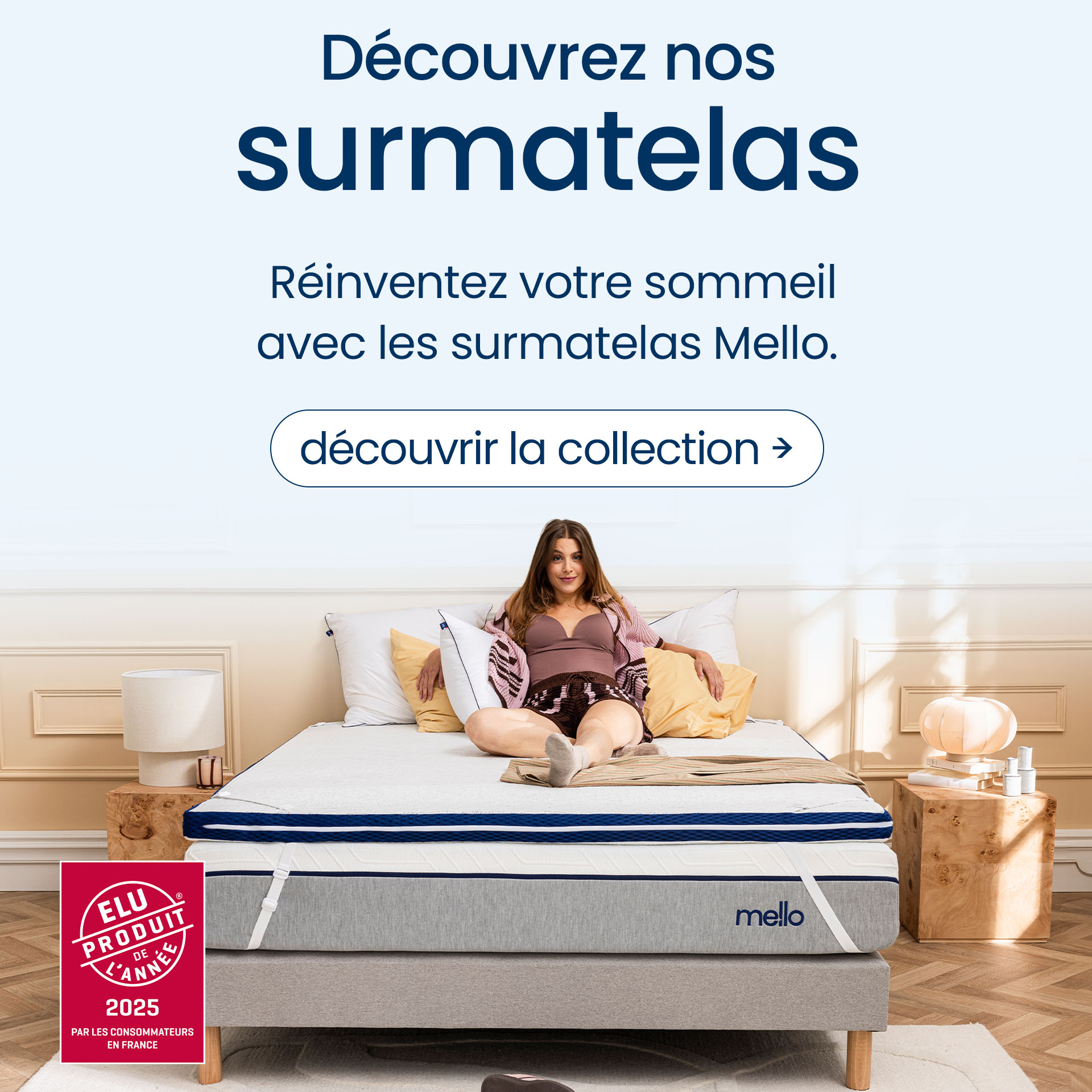 Collection surmatelas mello
