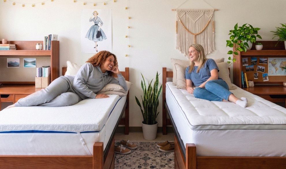 Surmatelas dans une résidence étudiante meublée